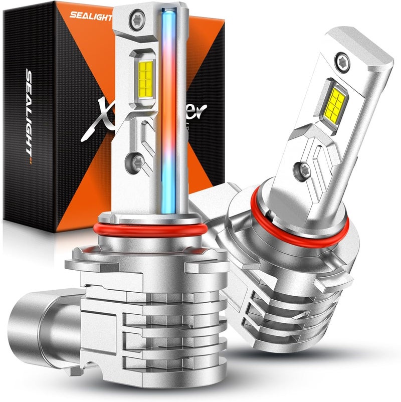 SEALIGHT مصباح ضباب LED H10، 20,000 لومن 1000% أكثر سطوعًا، ضوء أبيض بارد 6500K، مصباح ضباب 9145، عمر طويل لمصباح LED H10، عبوة من 2 - Image 1